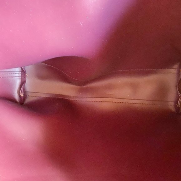 Mauve maroon flowered boho medium sized tote - Picture 5 of 6